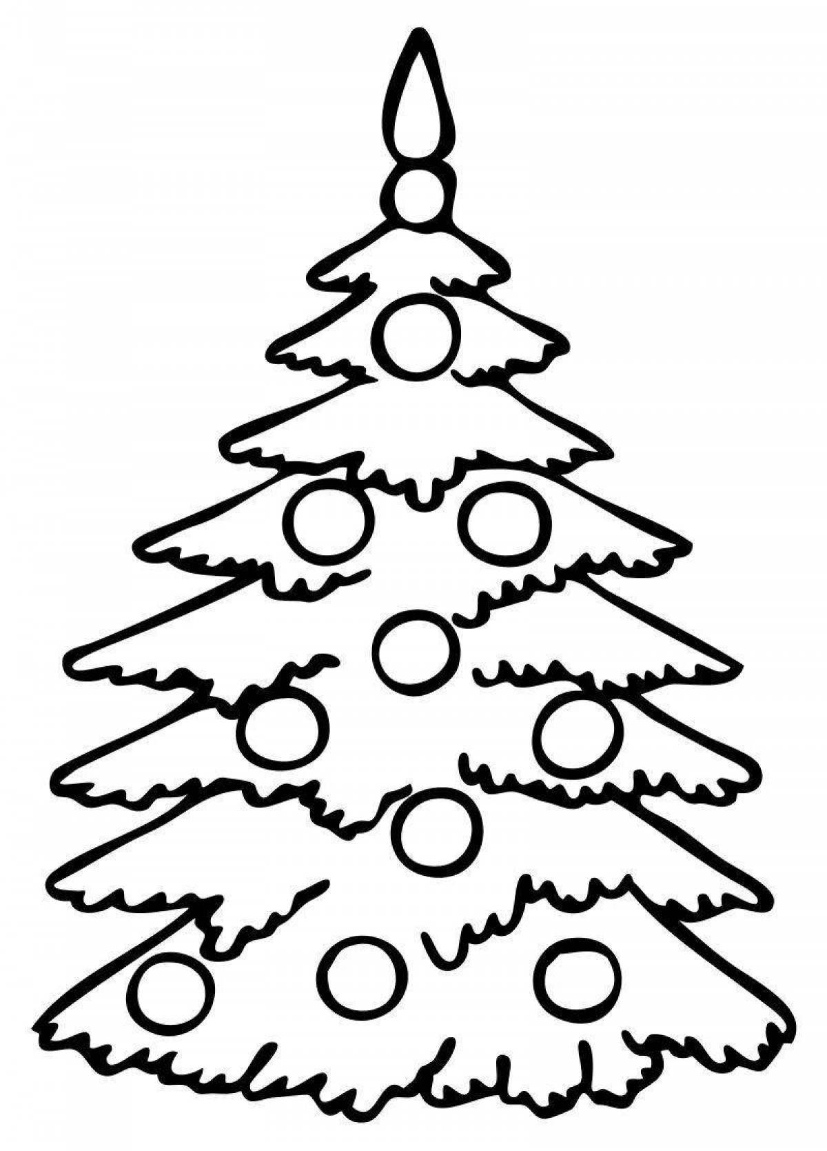 Magic tree coloring page