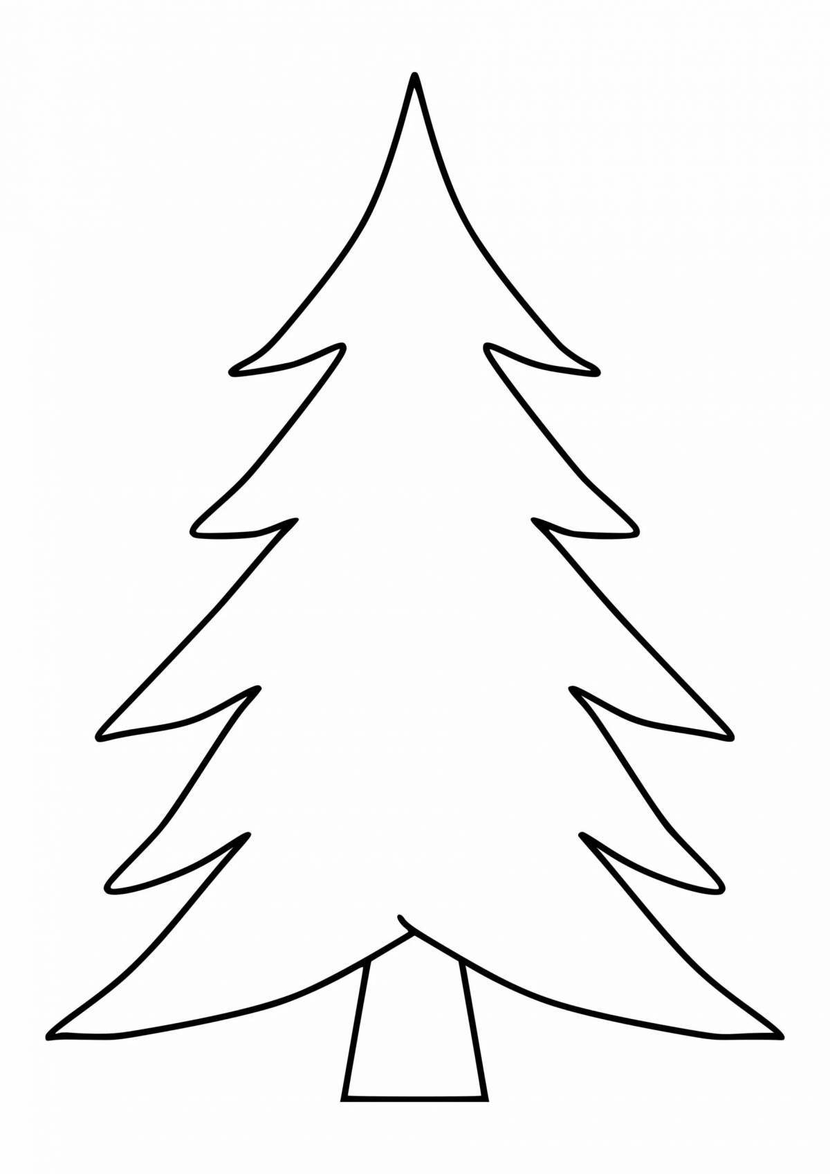 Glorious tree coloring page