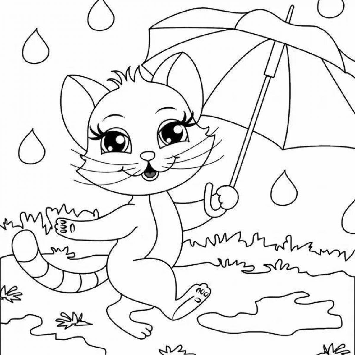 Glitter angela kitty coloring book