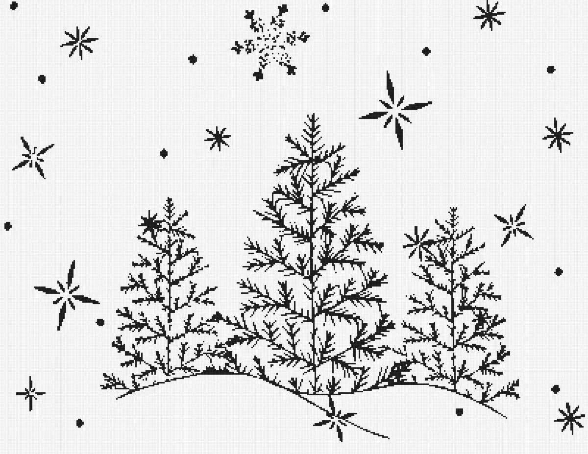 Whimsical winter patterns coloring for kids