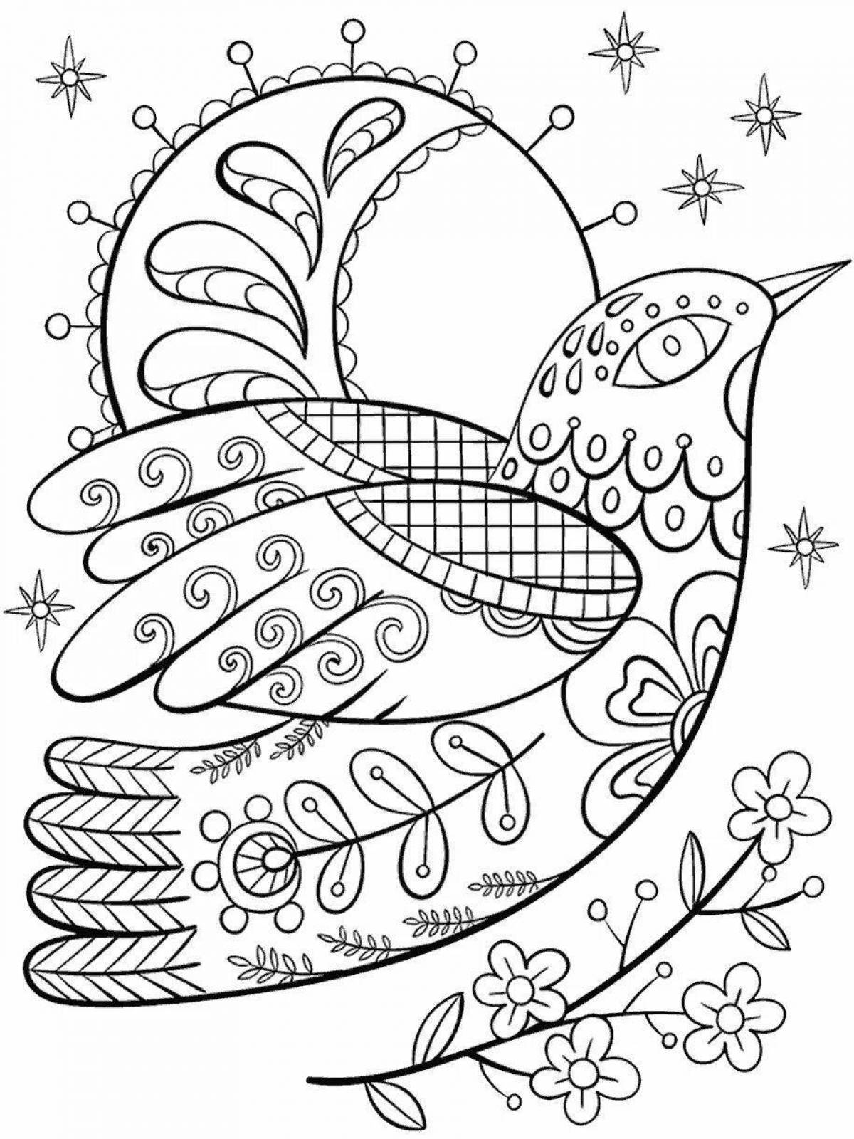 Amazing winter patterns coloring for kids