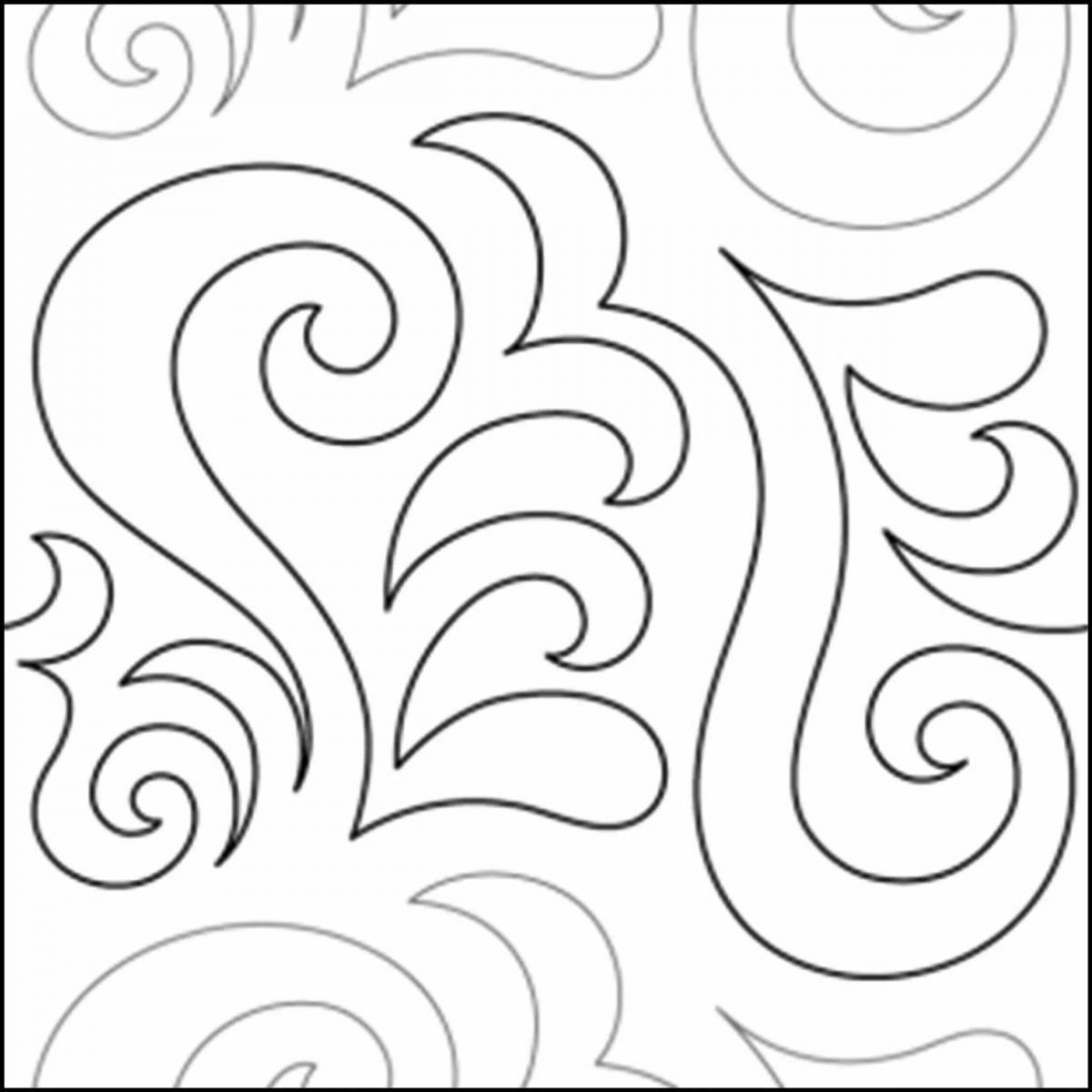 Wonderful winter patterns coloring for kids