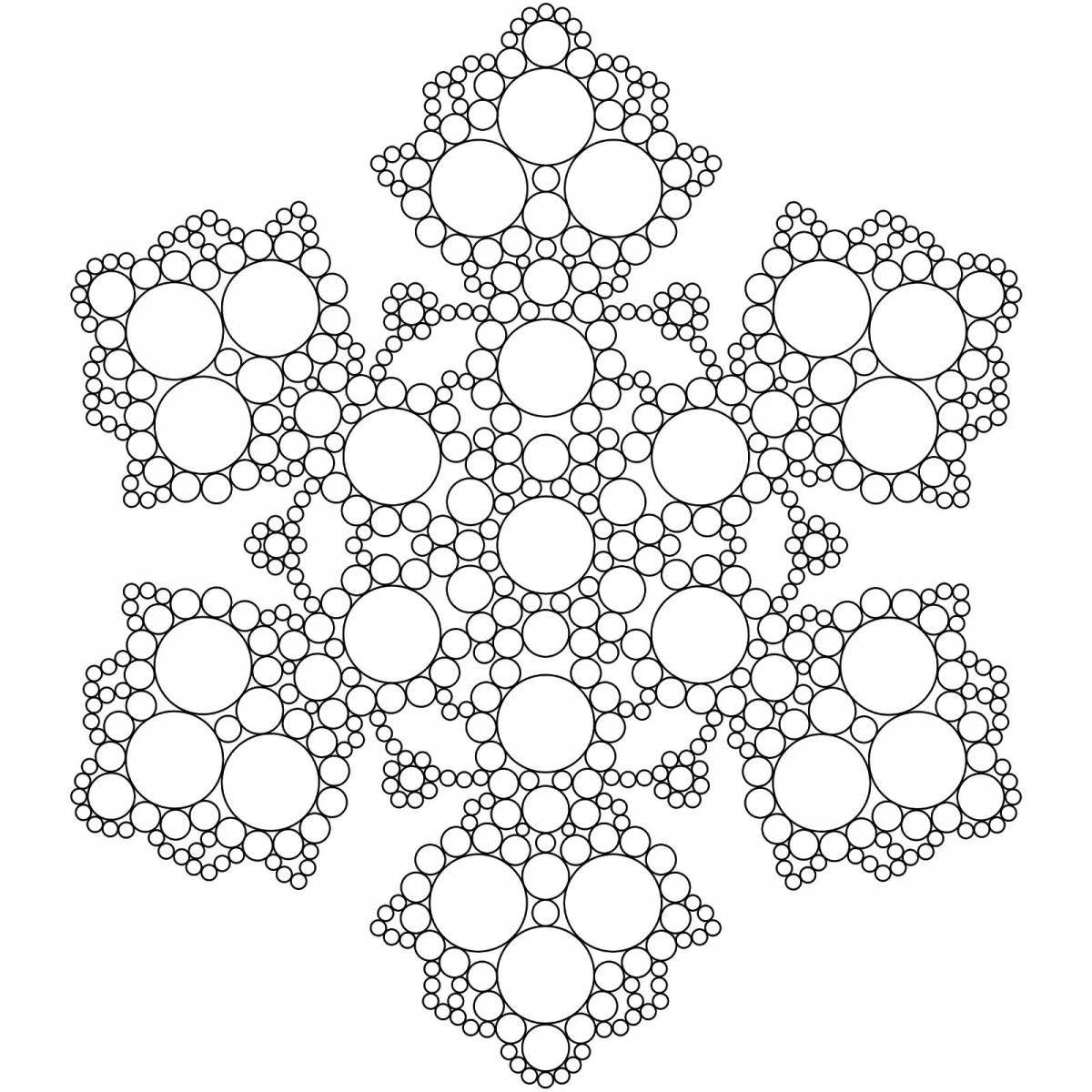 Милые зимние узоры раскраски для детей