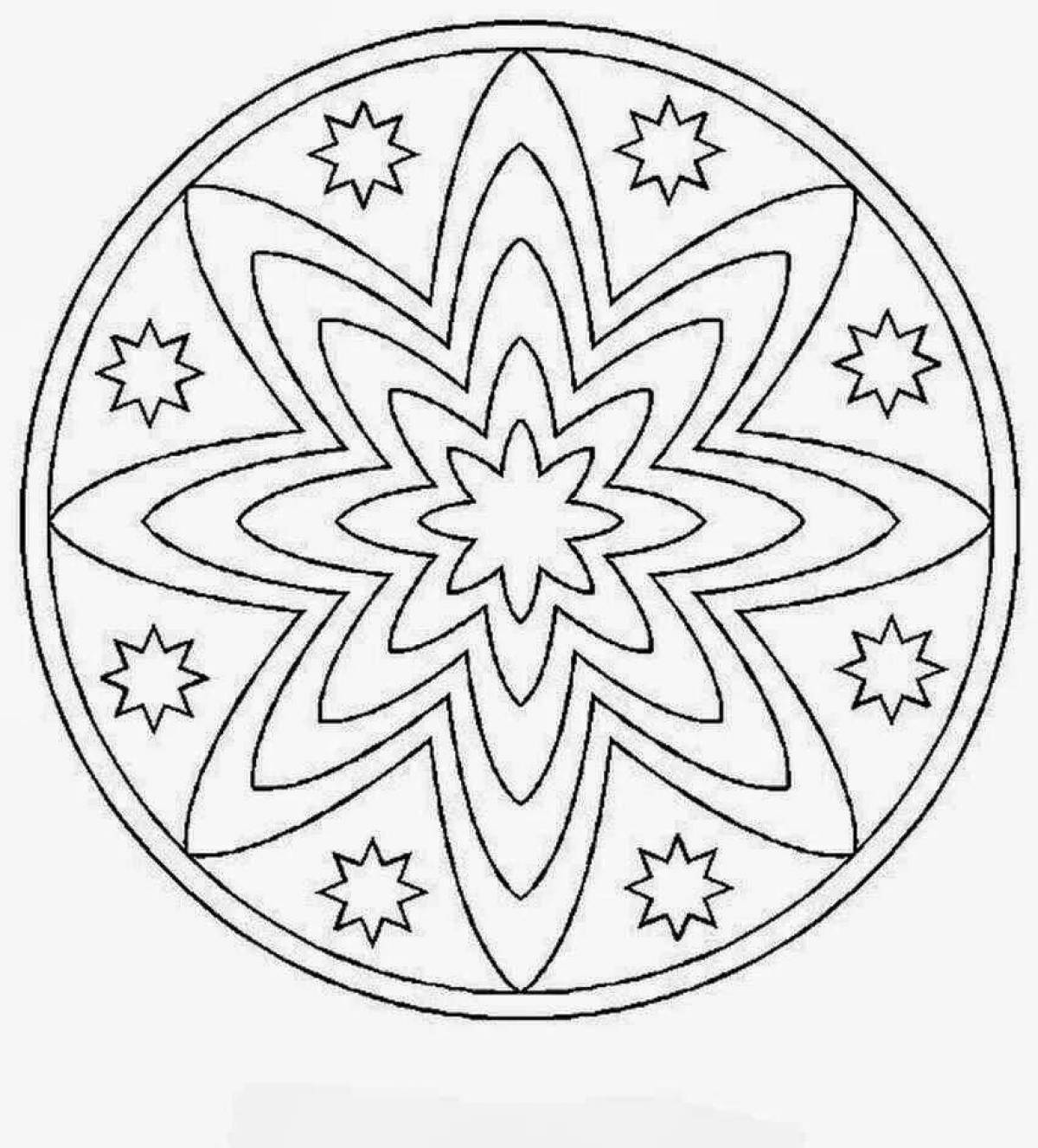 Фантастические зимние узоры раскраски для детей