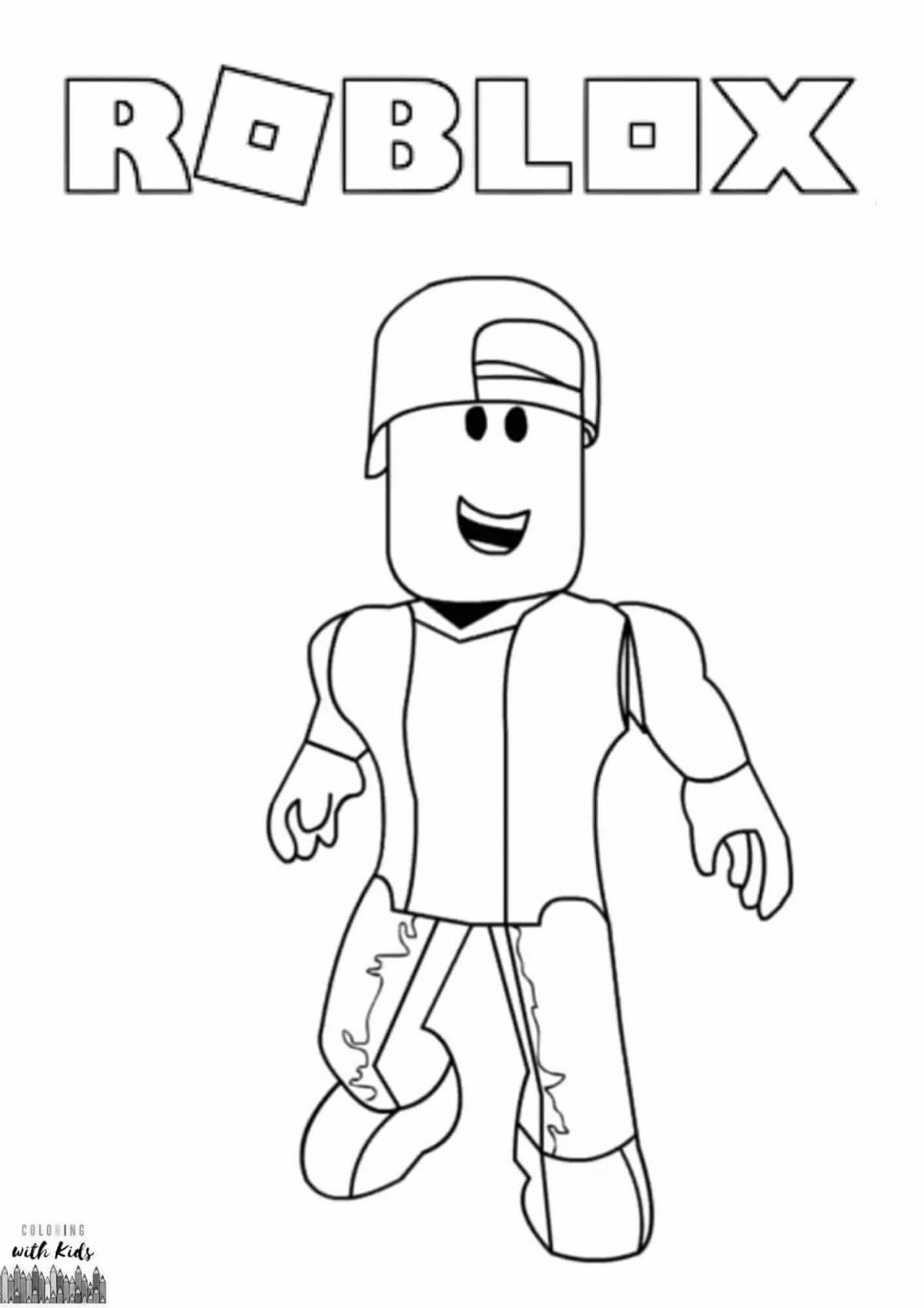 Coloring animated roblox avatar