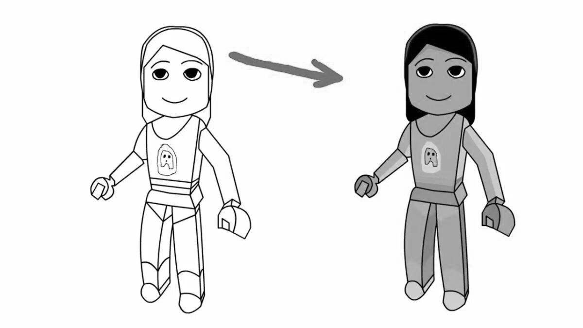 Amazing roblox avatar coloring book