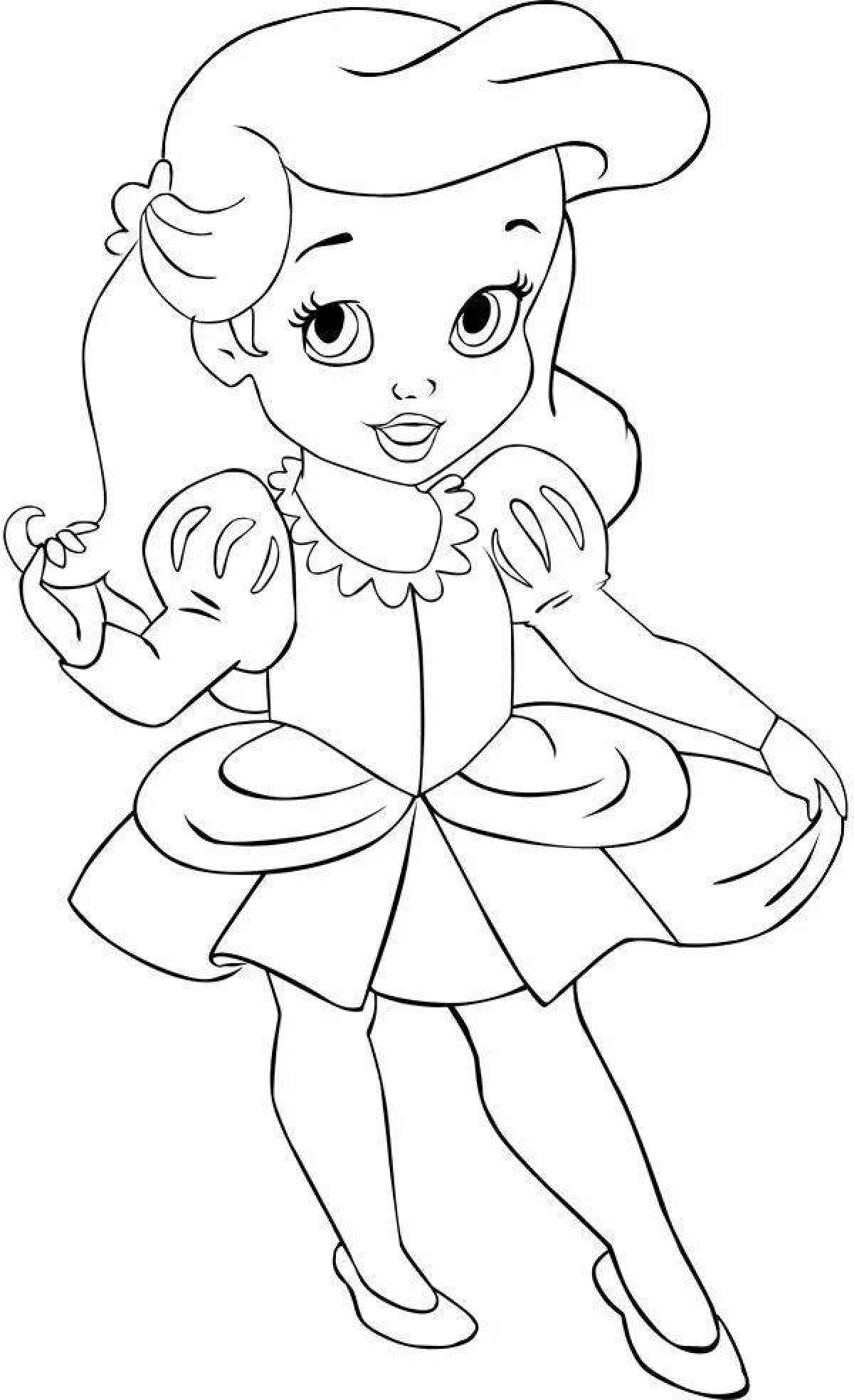 Coloring princess doll