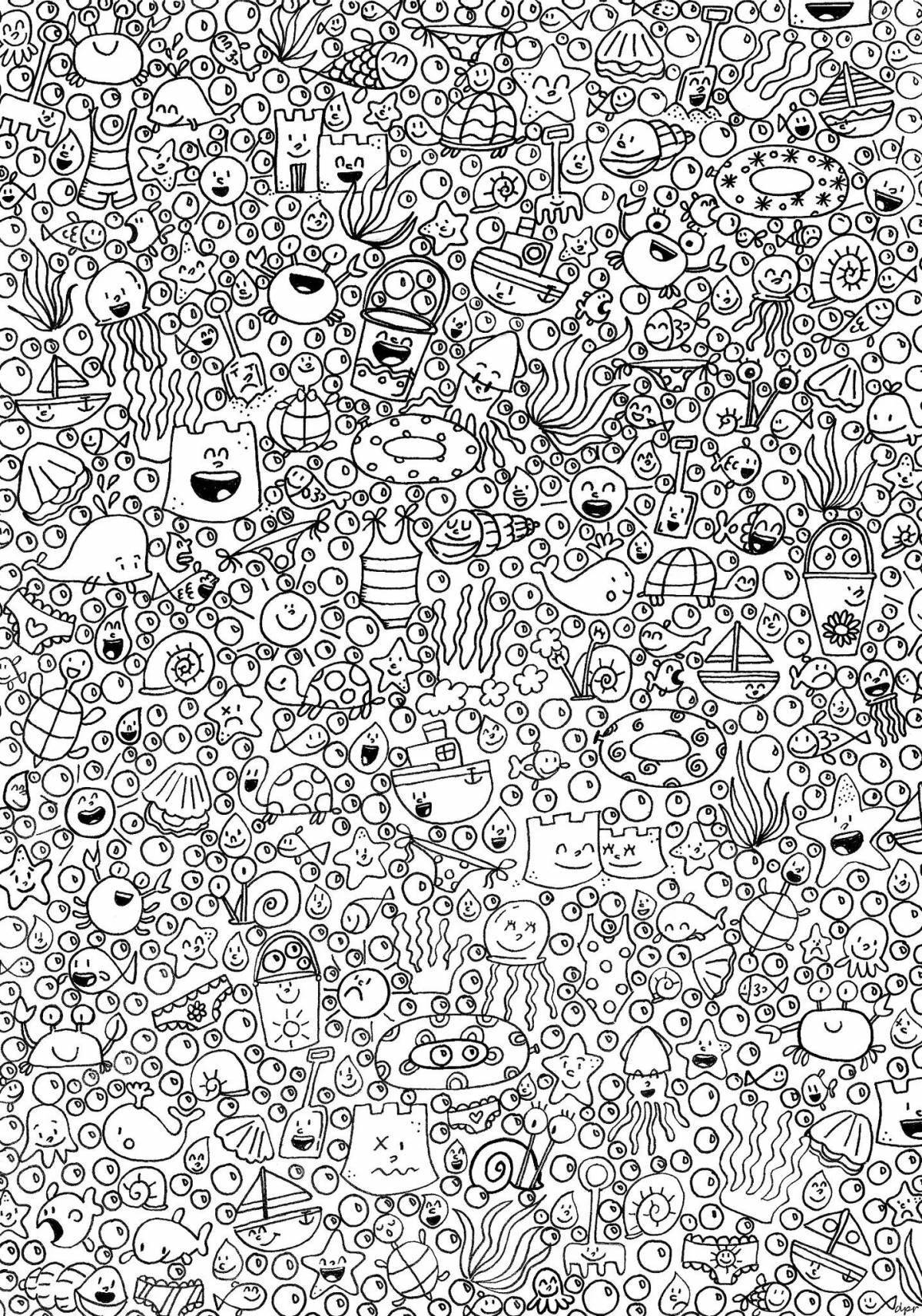 Photo Radiant little cool coloring page