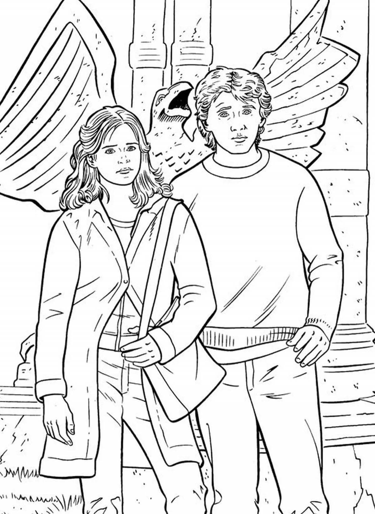 Fancy harry potter coloring book