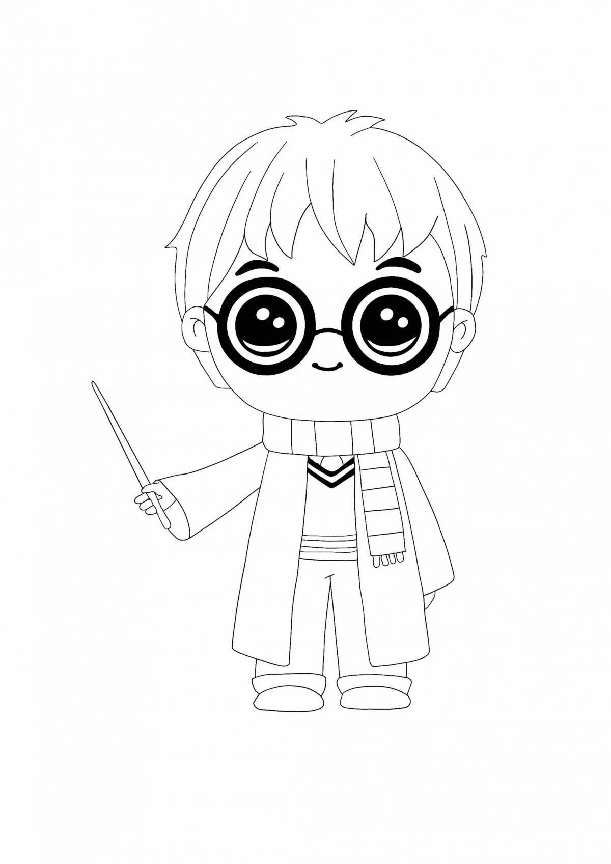 Coloring dreamy harry potter