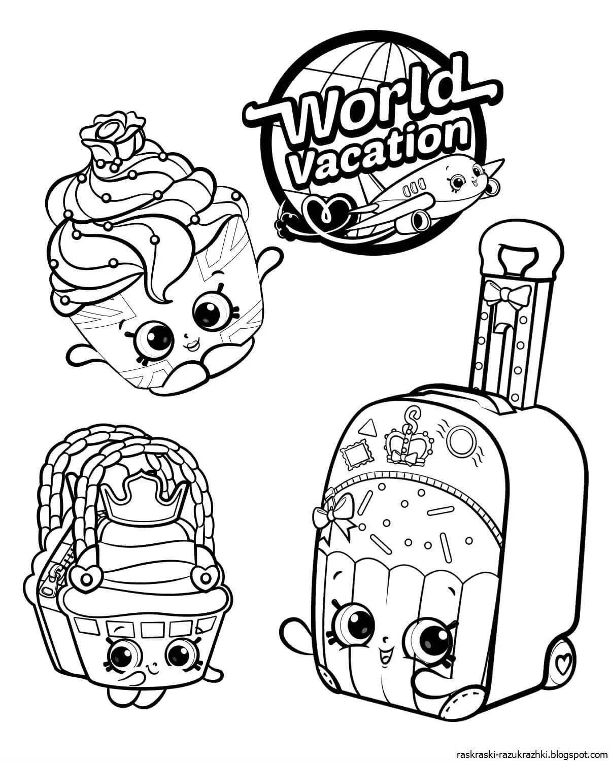 Shopkins fabulous coloring pages for girls