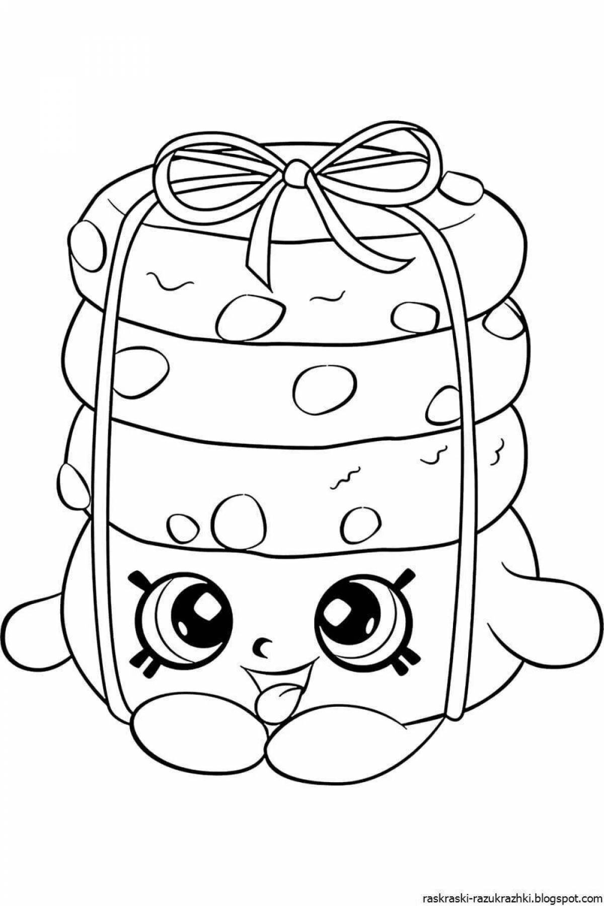 Sweet shopkins coloring pages for girls