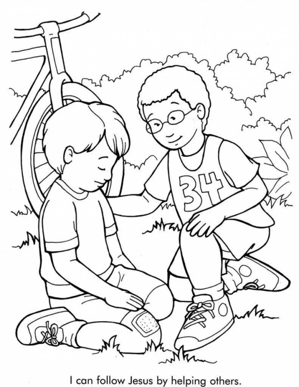 Fun good deeds for kids coloring book