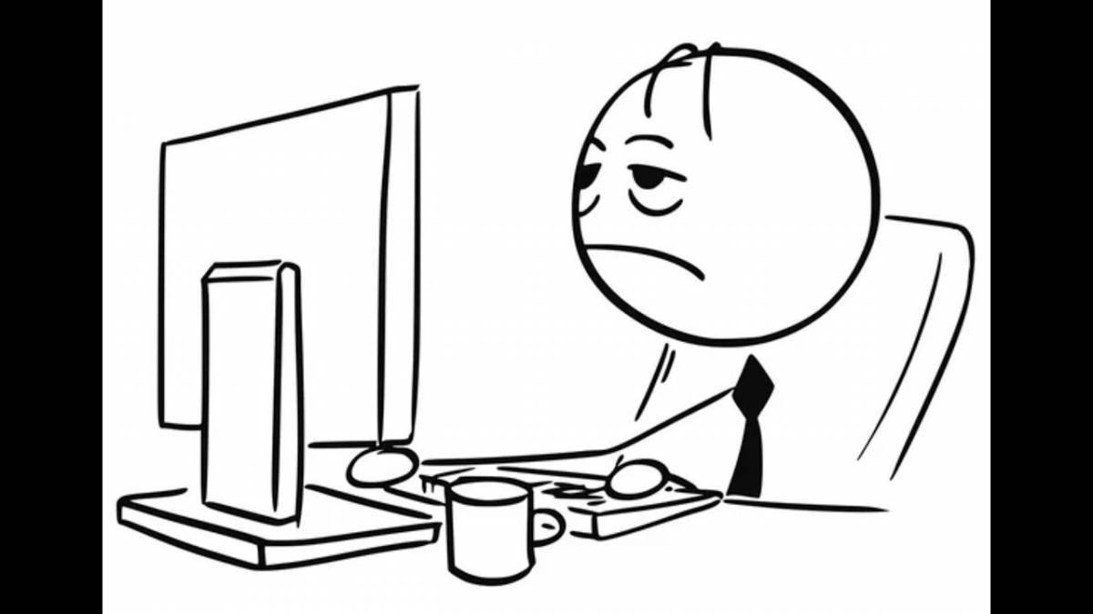 Great coloring for the very tired