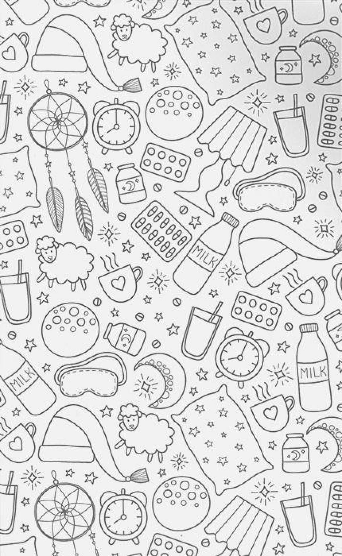 Fancy coloring for the very tired