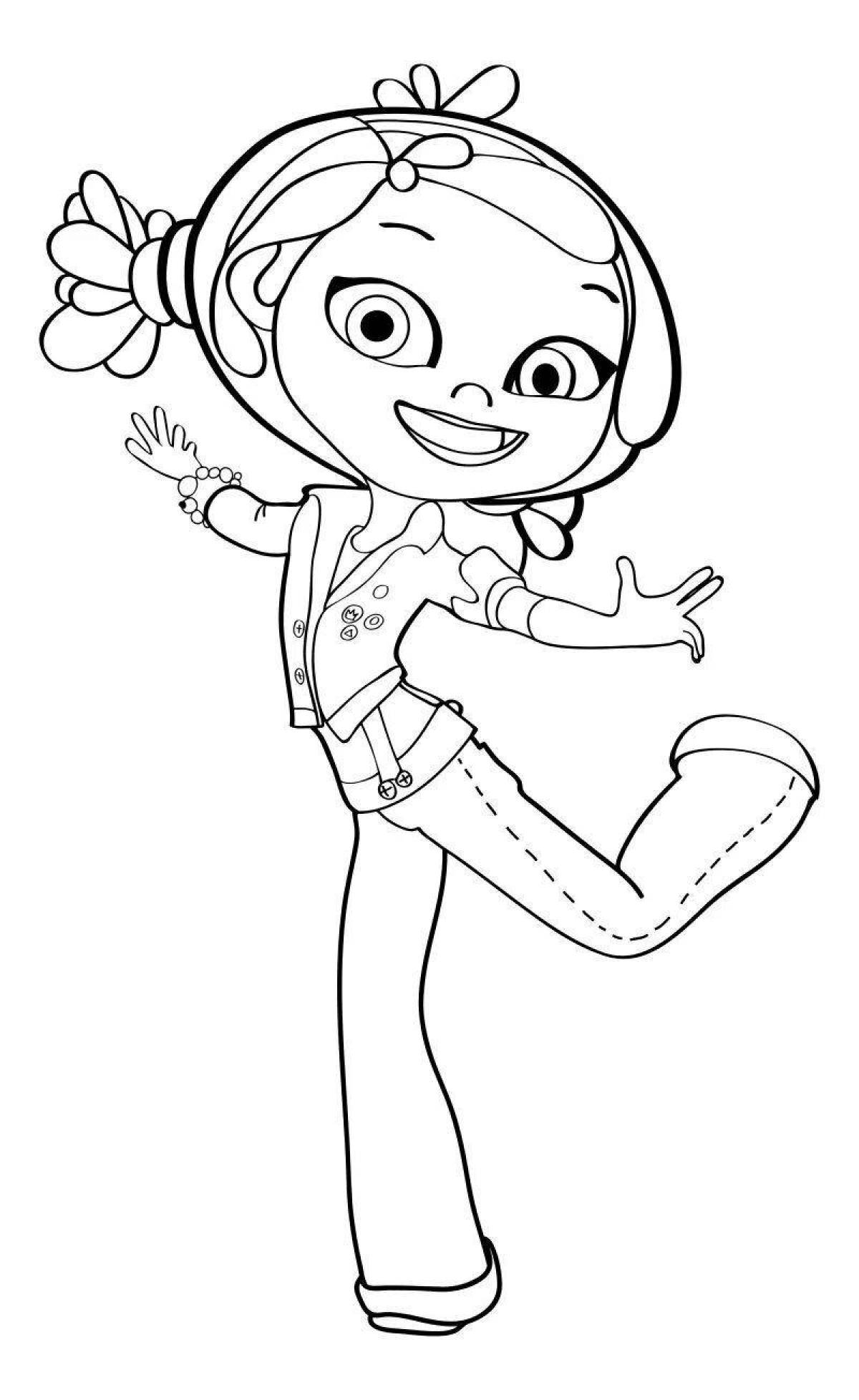 Great coloring book turn on fairy patrol