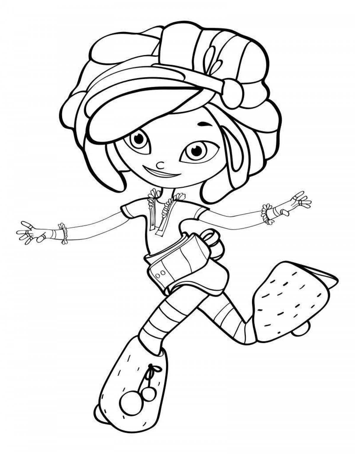 Incredible coloring page turn on fairy patrol