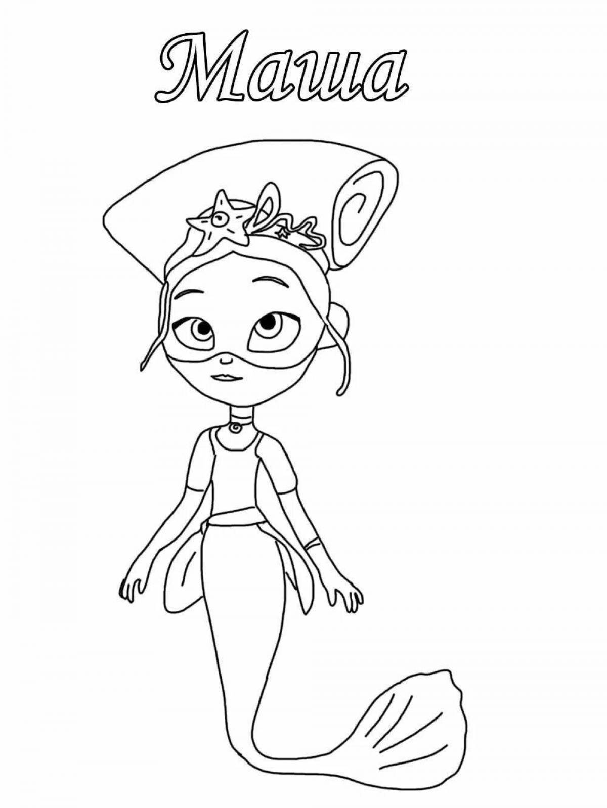 Colorful coloring page turn on the fairy patrol