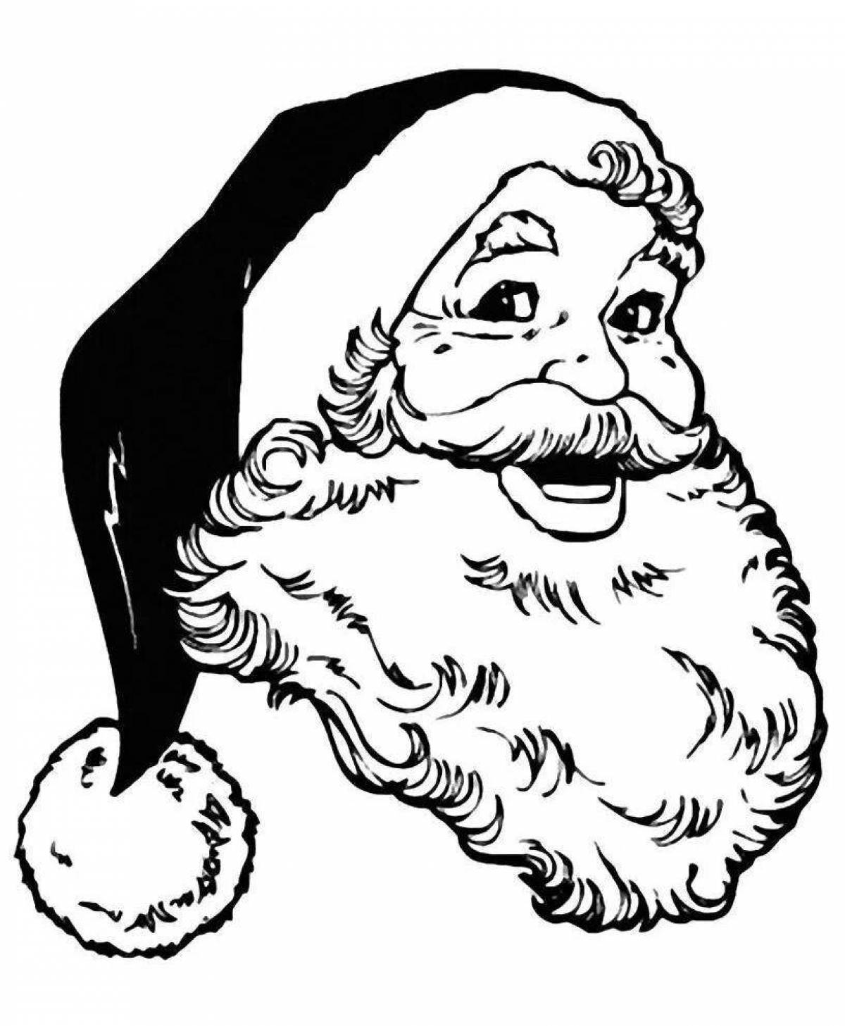 Fun coloring santa claus