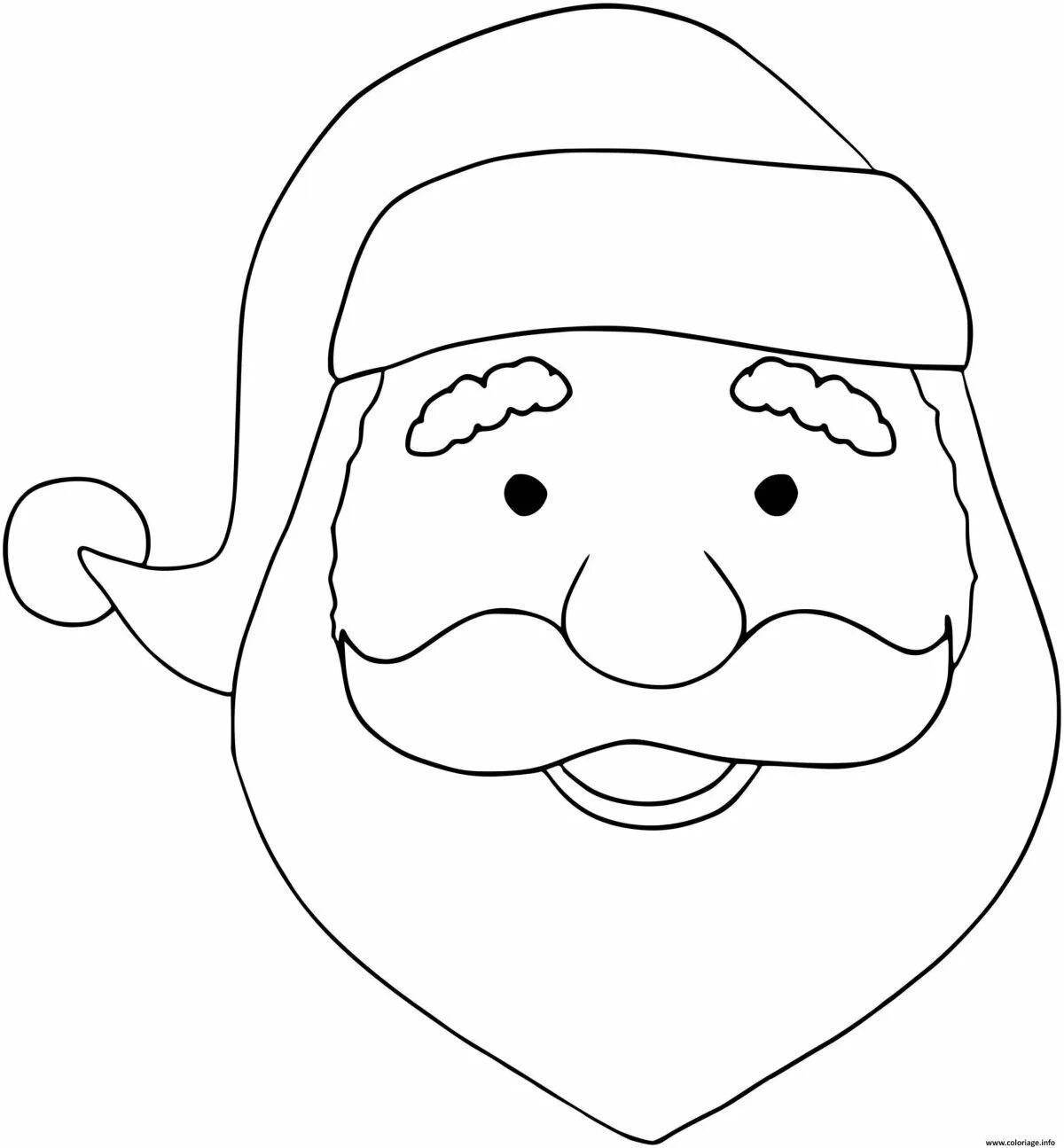 Fancy santa claus coloring page