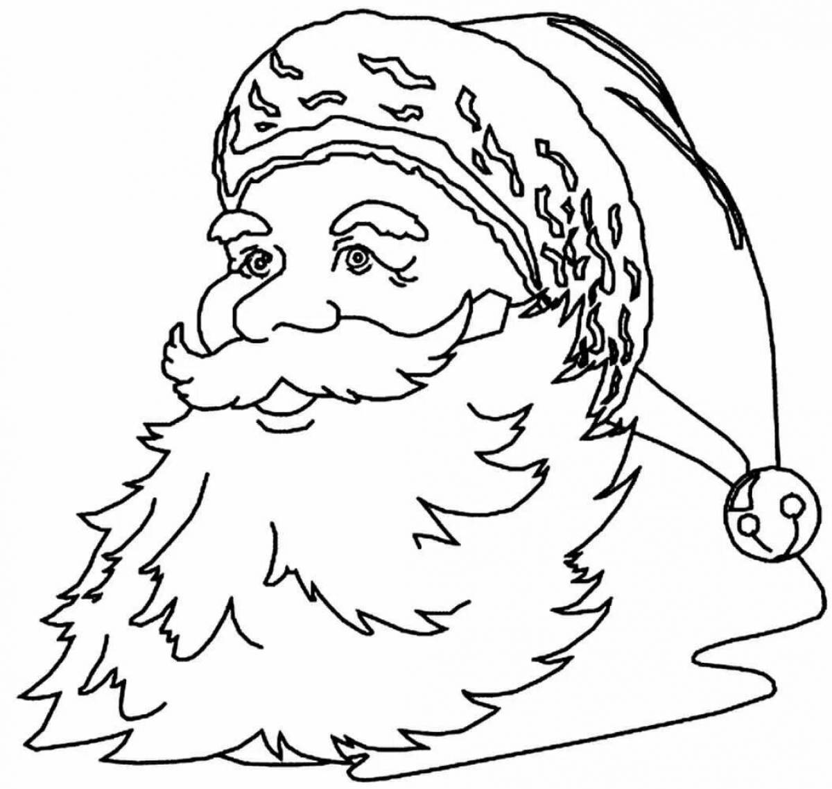 Rampant Santa Claus coloring book