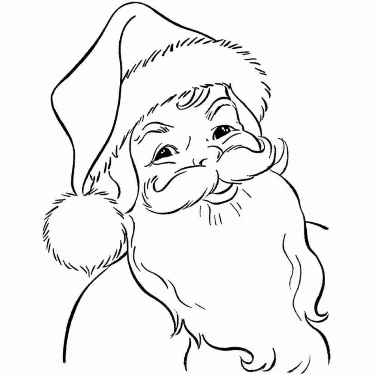 Royal santa claus coloring page