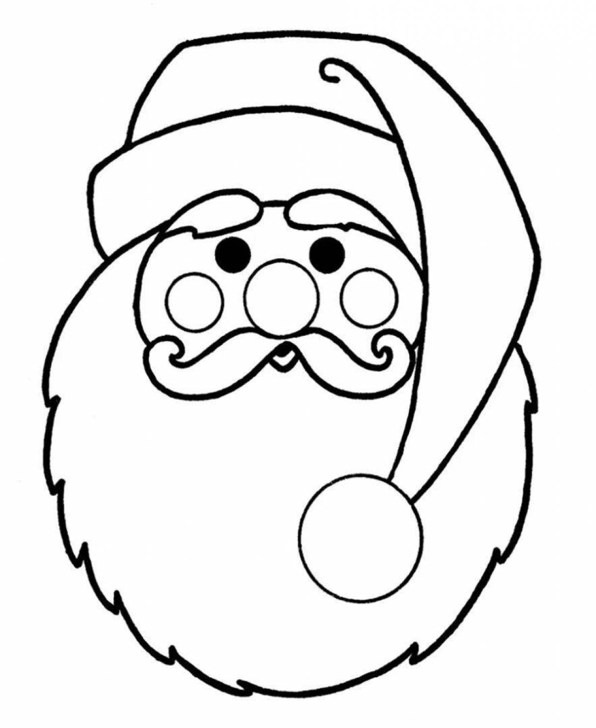 Finished santa claus coloring