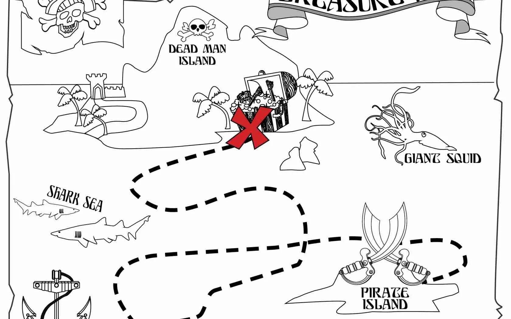 Раскраска Это и есть карта? | Раскраски из мультфильма Планета Сокровищ (Treasure Planet)