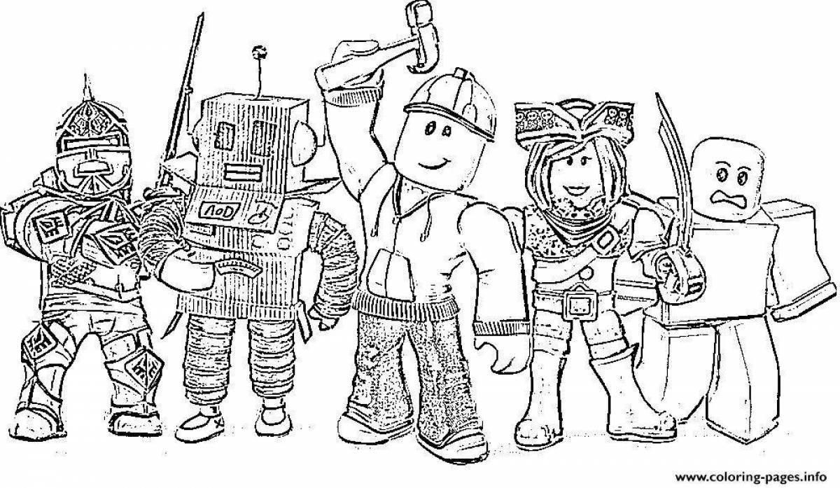 Amazing ikea roblox coloring page