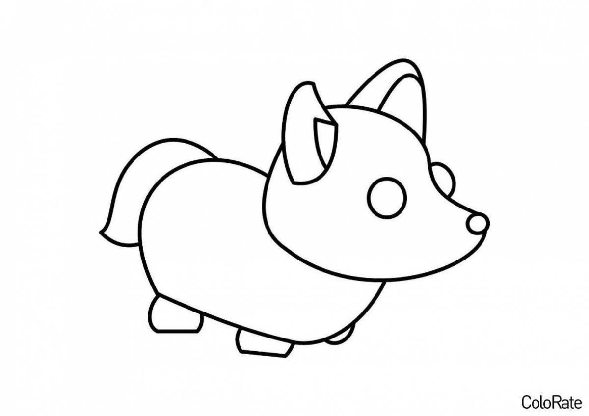 Amazing coloring pages adopt me pets