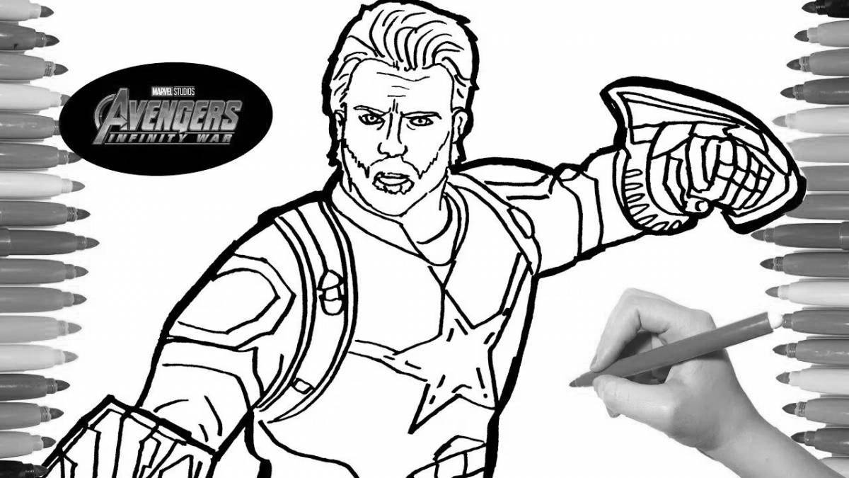 Avengers infinity war marvelous coloring book