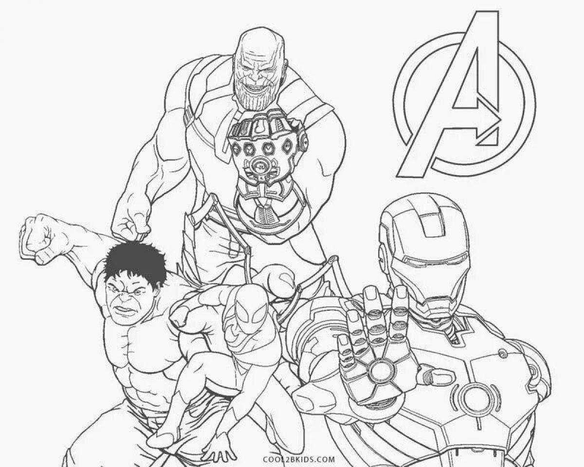 Monumental coloring avengers infinity war