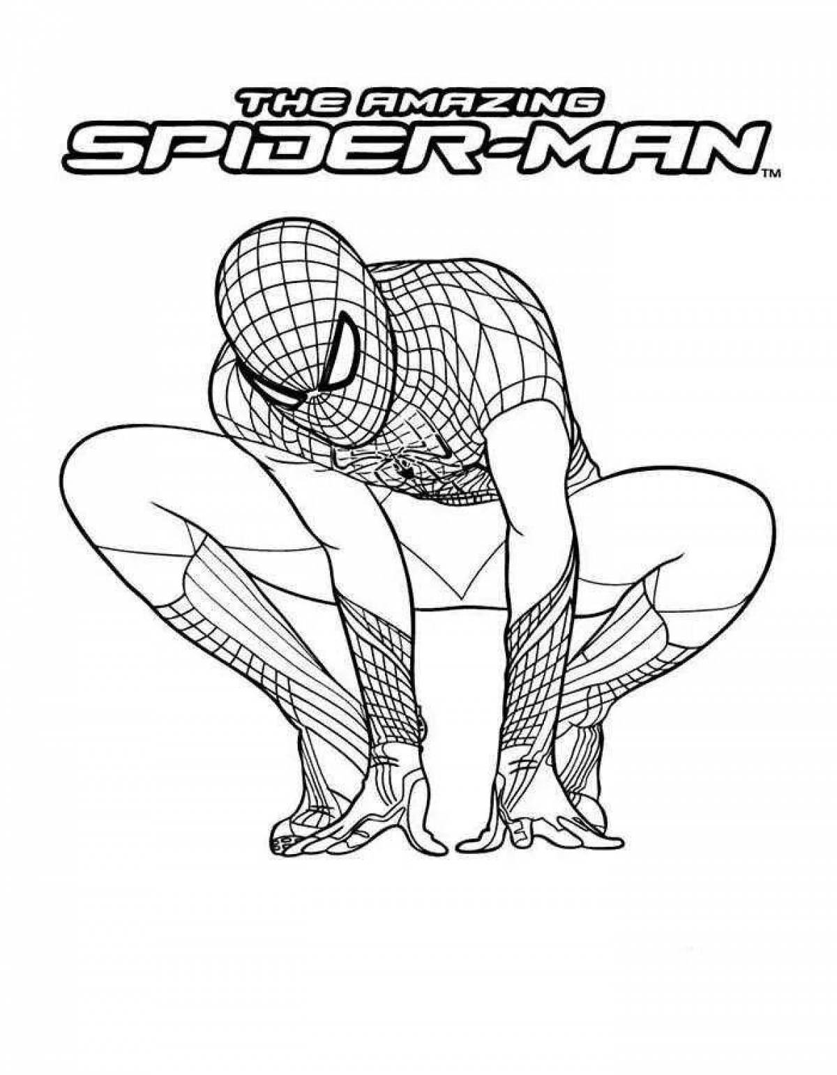 Spider-man dazzling coloring book