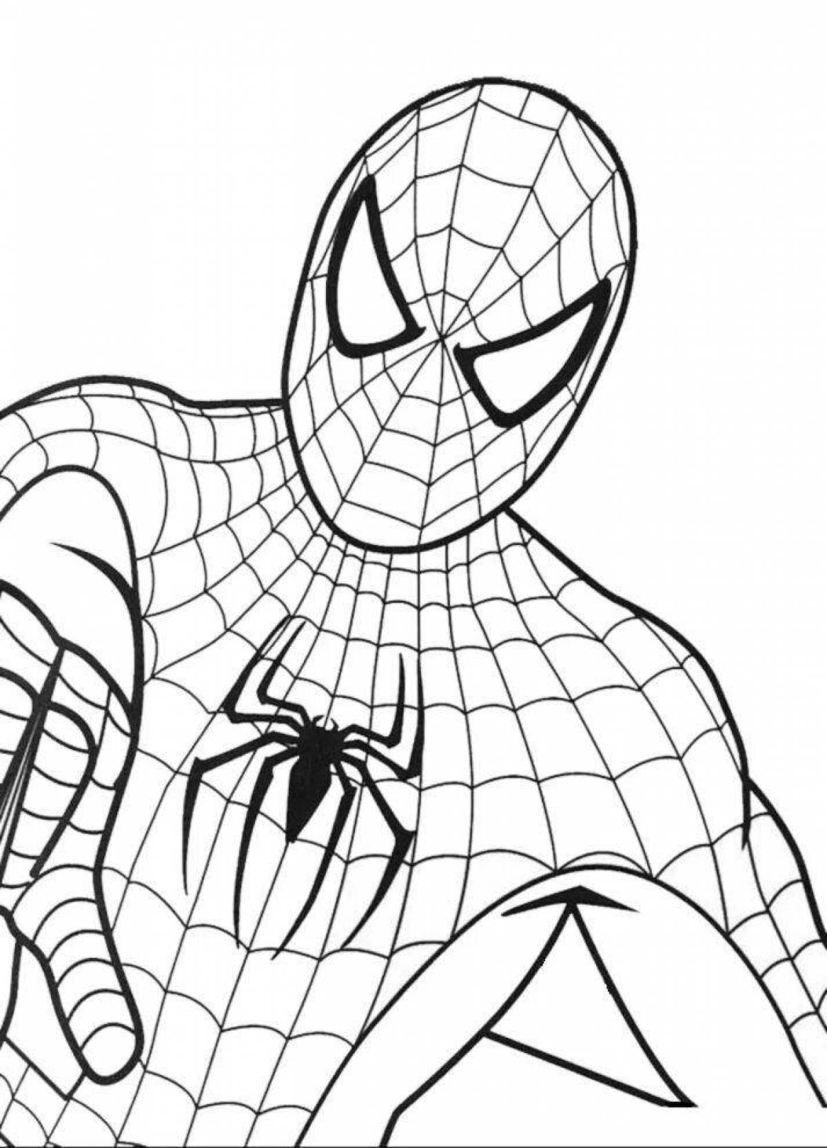 Величественный рисунок человека-паука