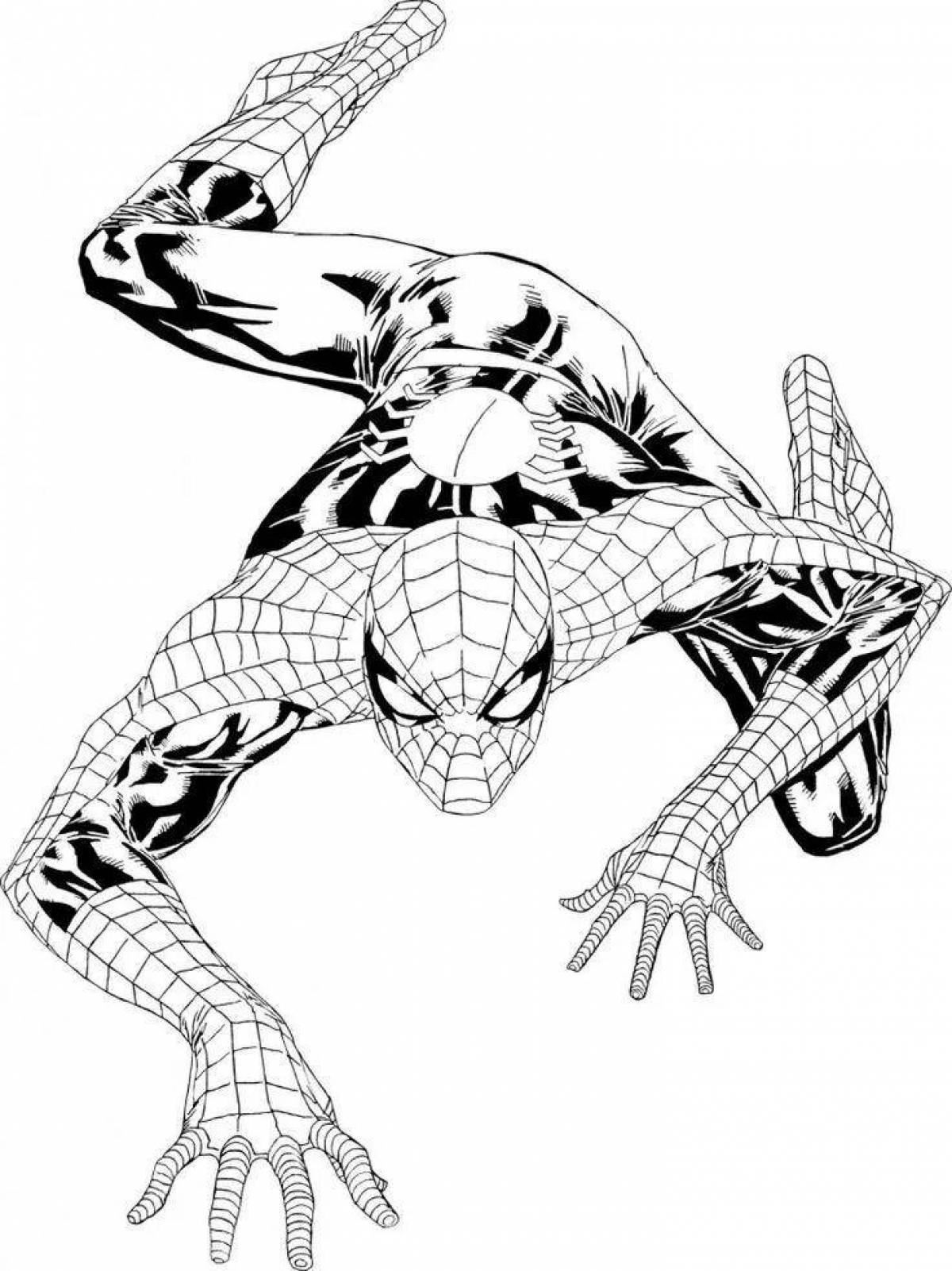 Dazzling drawing of Spiderman