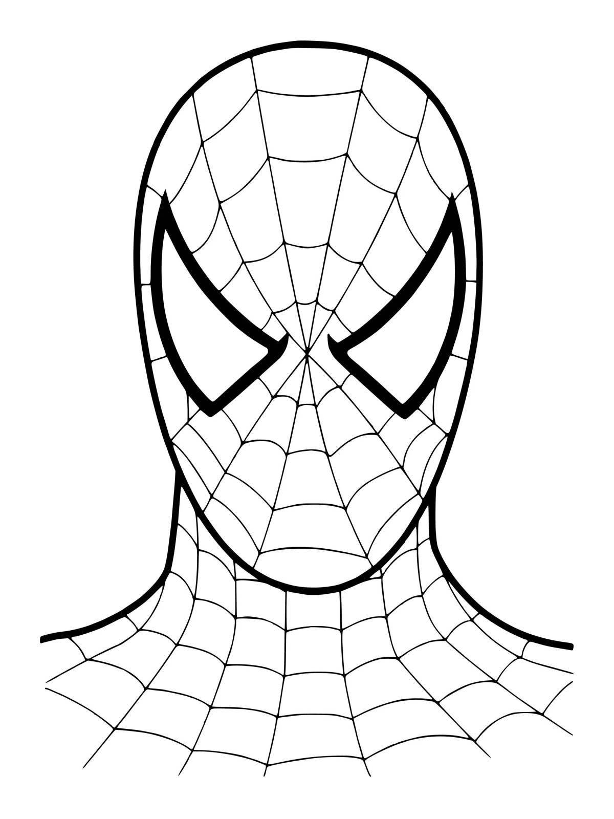 Подробный рисунок человека-паука