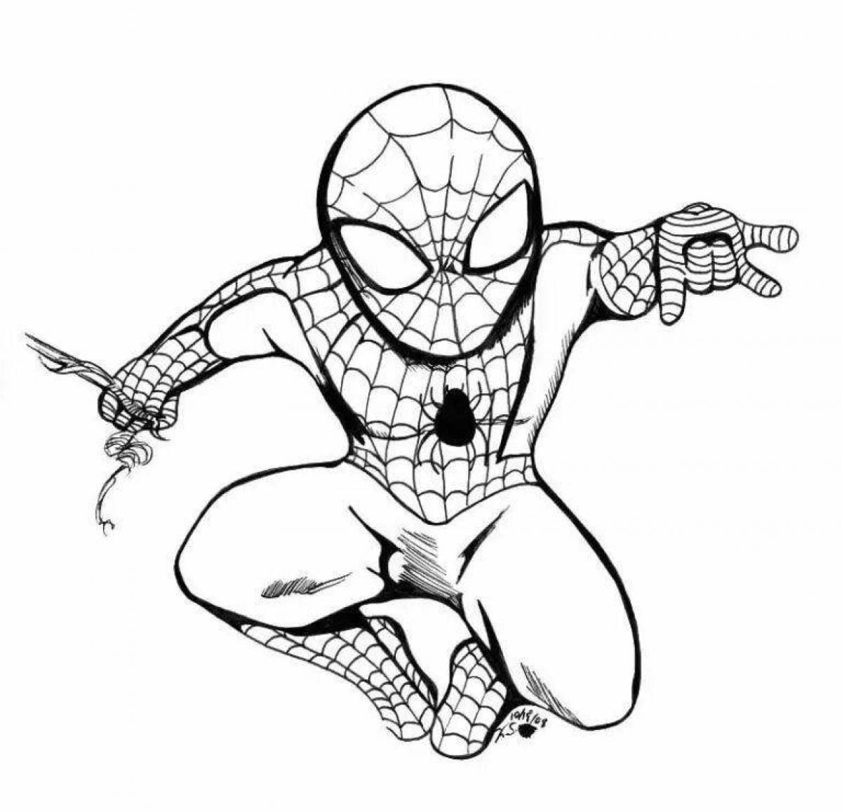 Amazing drawing of Spiderman