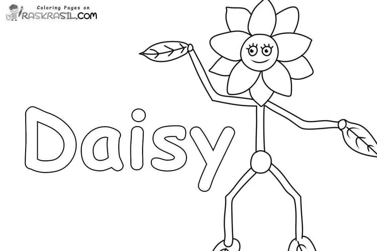 Outstanding poppy play time coloring page