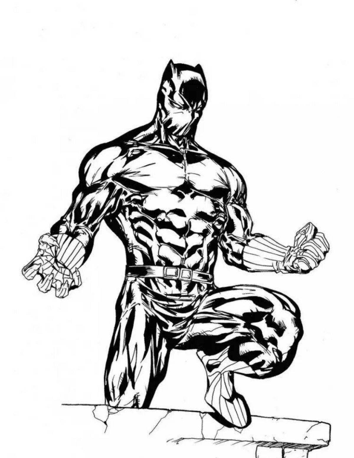Marvel black panther amazing coloring book