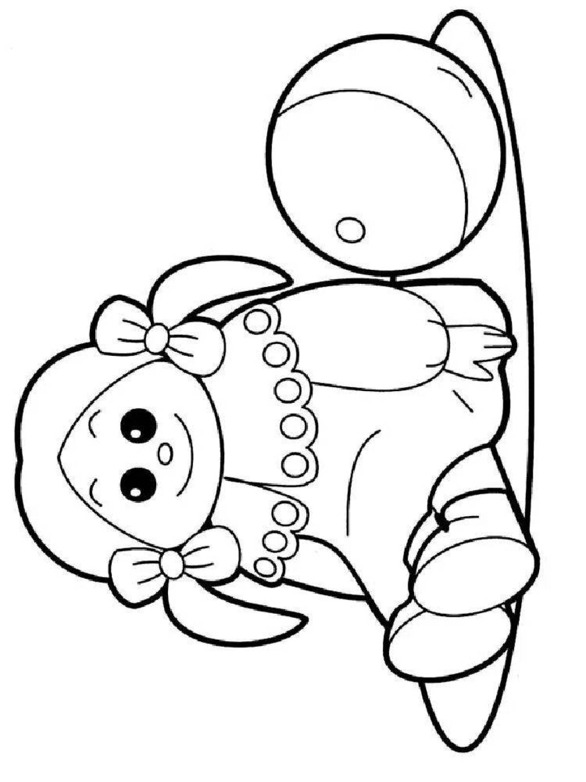 Увлекательная раскраска «моя любимая игрушка»