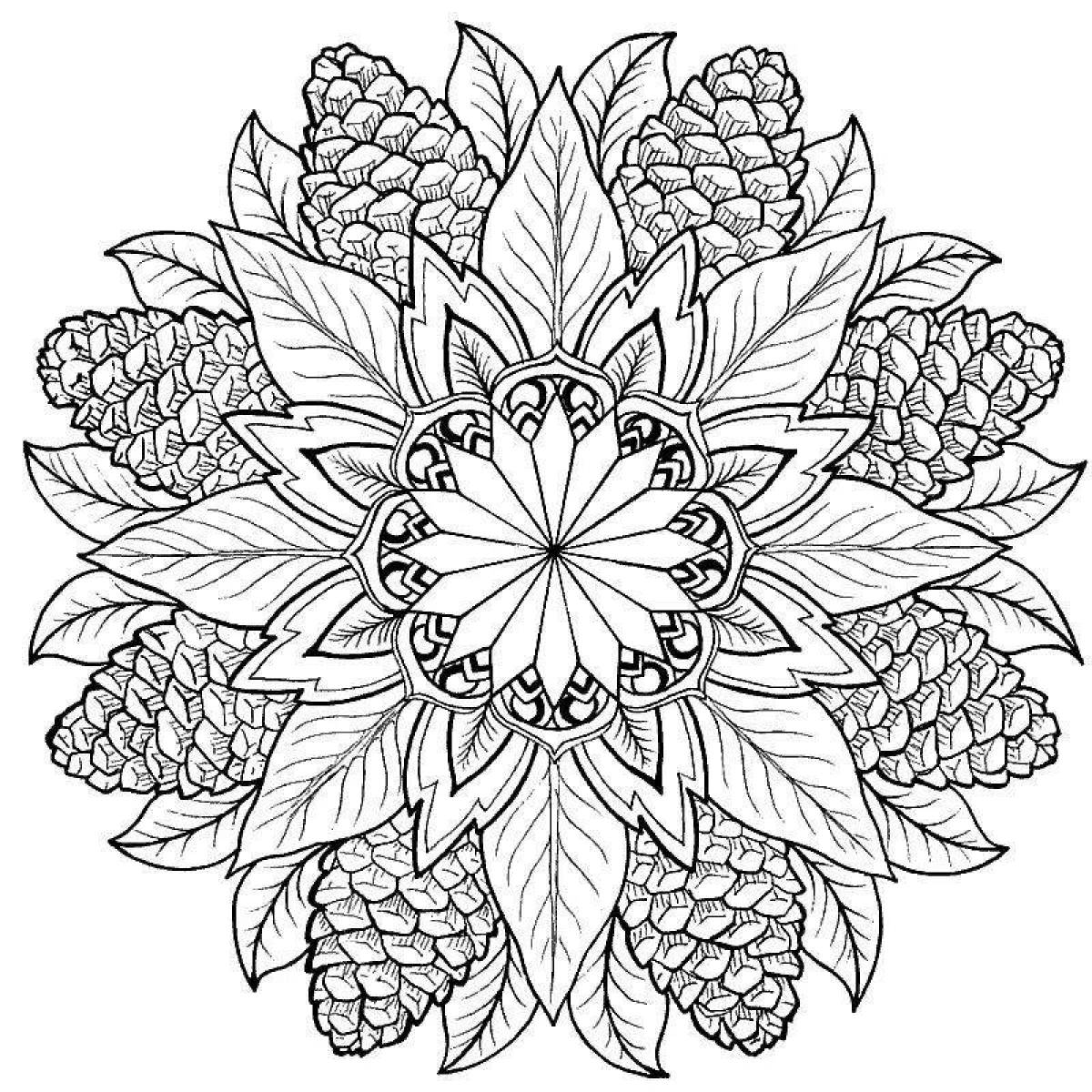 Generous mandala coloring book for adults