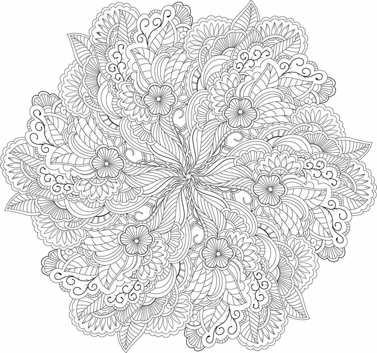 Dazzling mandala coloring book for adults