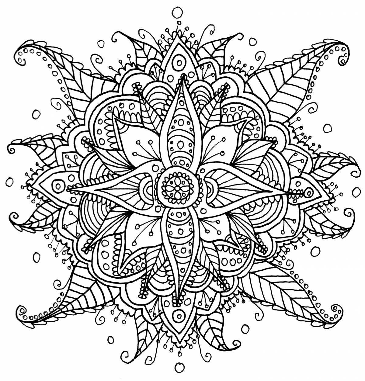 Wonderful mandala coloring book for adults