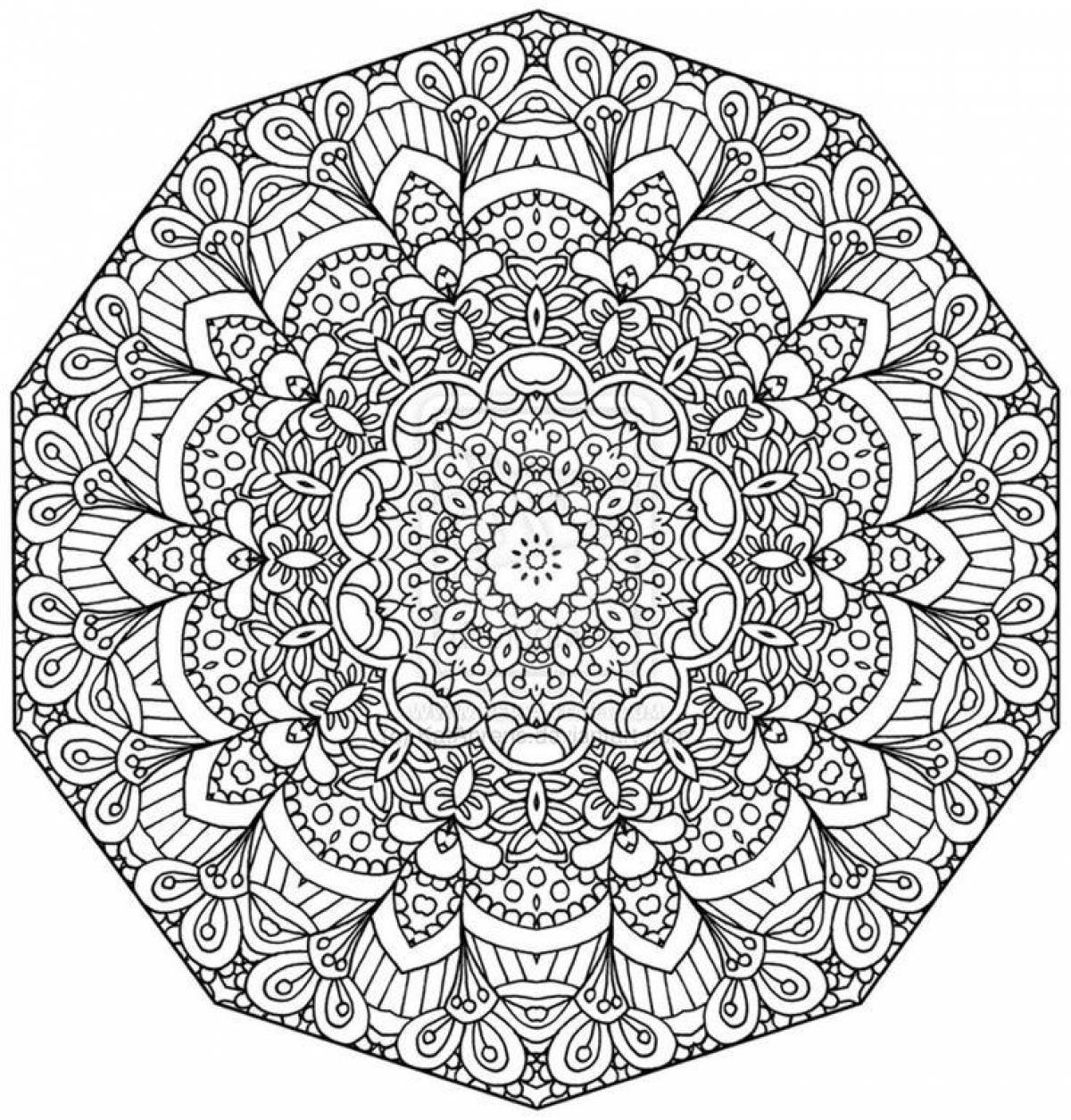 Adult mandala #8