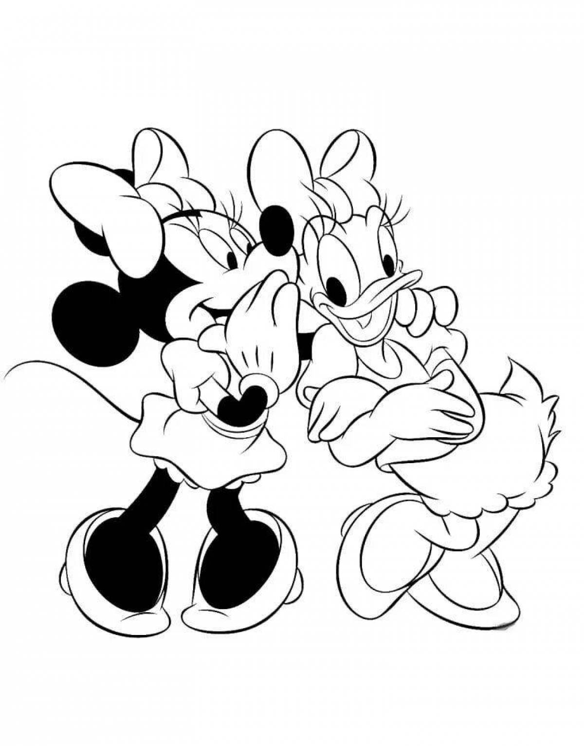 Mickey and Mini Glitter Coloring
