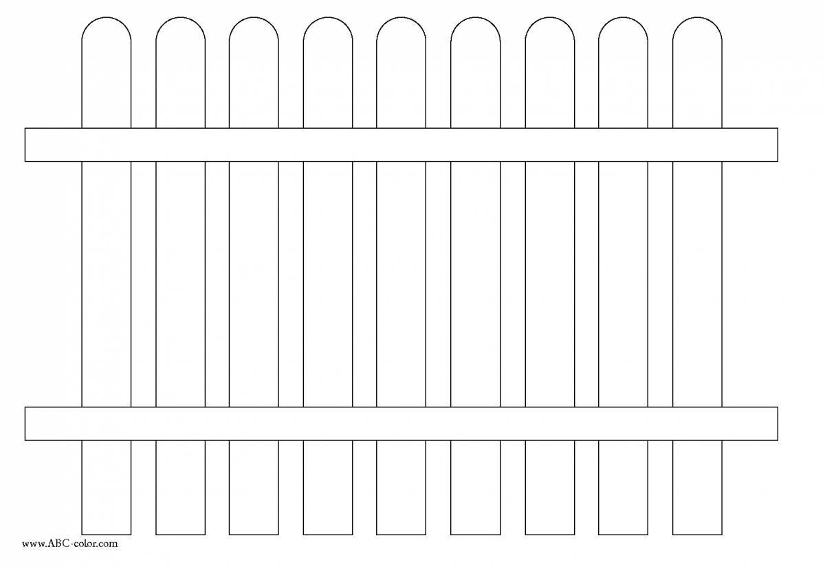 Забор рисунок для детей
