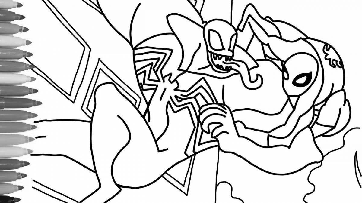 Exquisite sonic spider man coloring book