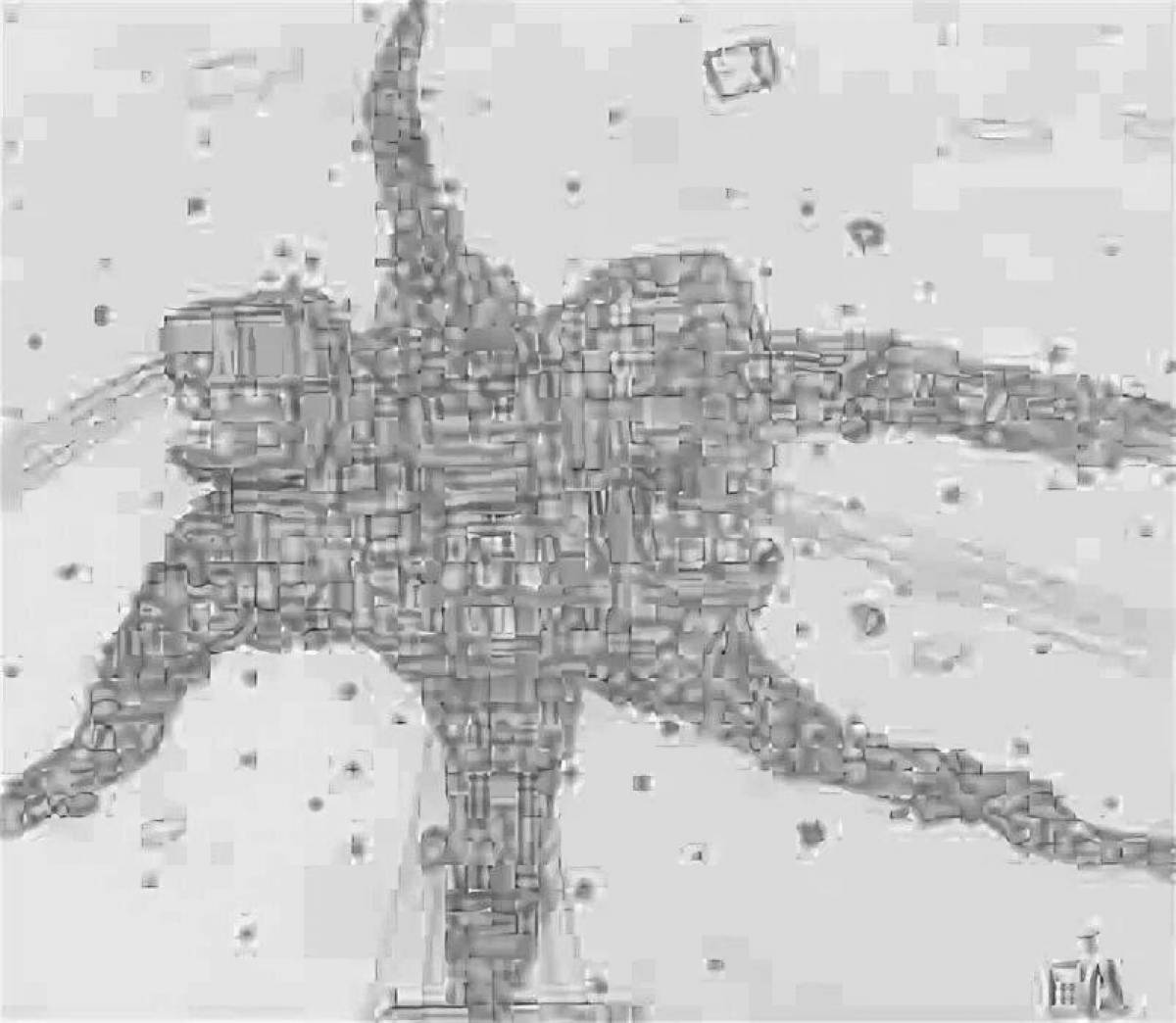 Playful minecraft wither storm coloring page