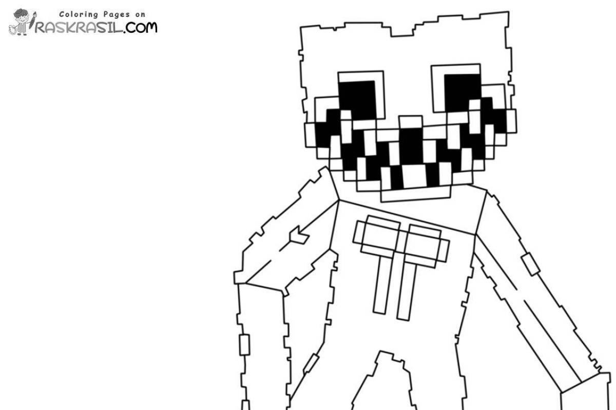 Minecraft wither storm dynamic coloring page