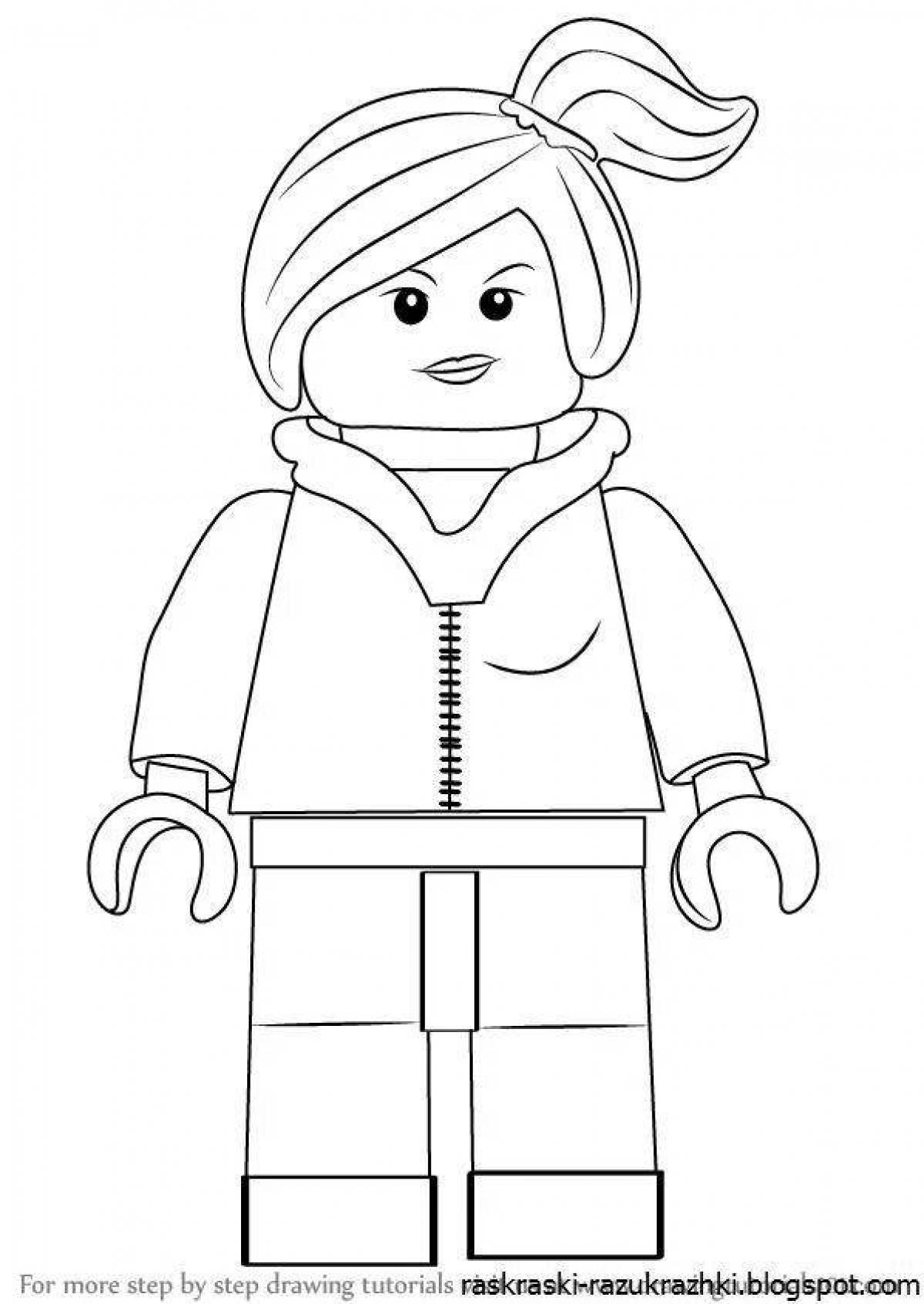 Sparkling roblox girl coloring page